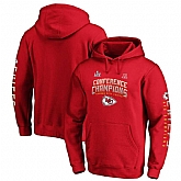 Kansas City Chiefs NFL Pro Line by Fanatics Branded 2019 AFC Champions End Around 2 Hit Pullover Hoodie Red,baseball caps,new era cap wholesale,wholesale hats